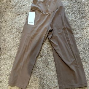 Brand new!!!! Light Brown Align Wide legged pants from LULULEMON